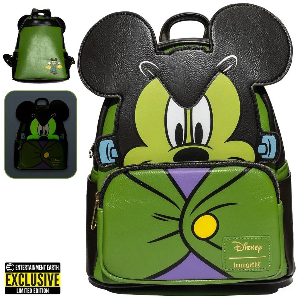 Loungefly Disney Mickey Mouse Frankenstein GITD Mini Backpack - EE Exclusive